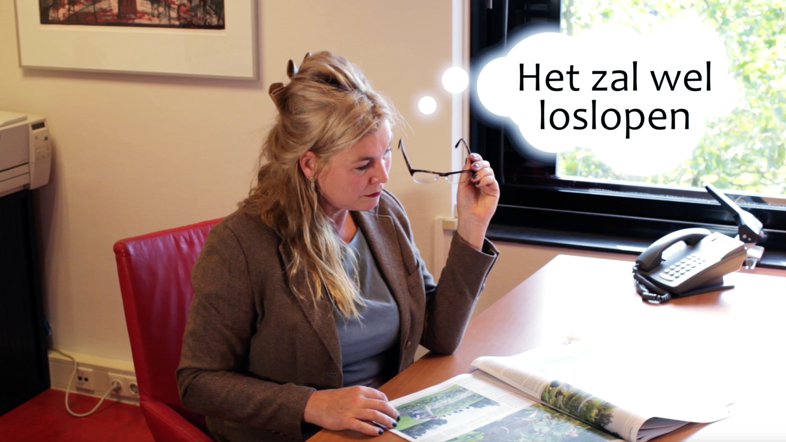 het zal wel loslopen